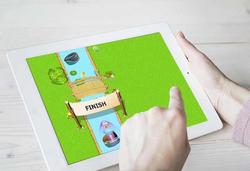 Car game environment scene