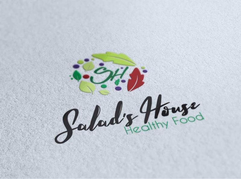 Salad brand logo design